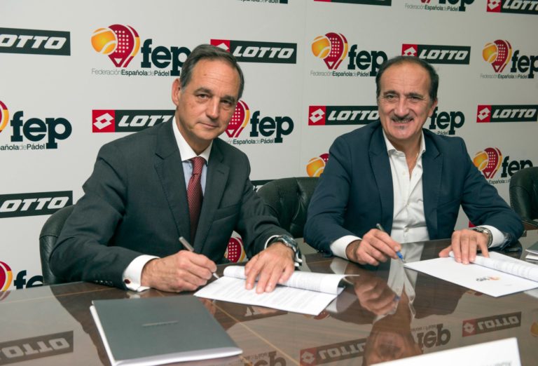 LOTTO SPORT ITALIA Y LA FEDERACION ESPAÑOLA DE PADEL ANUNCIAN SU ACUERDO DE PATROCINIO.