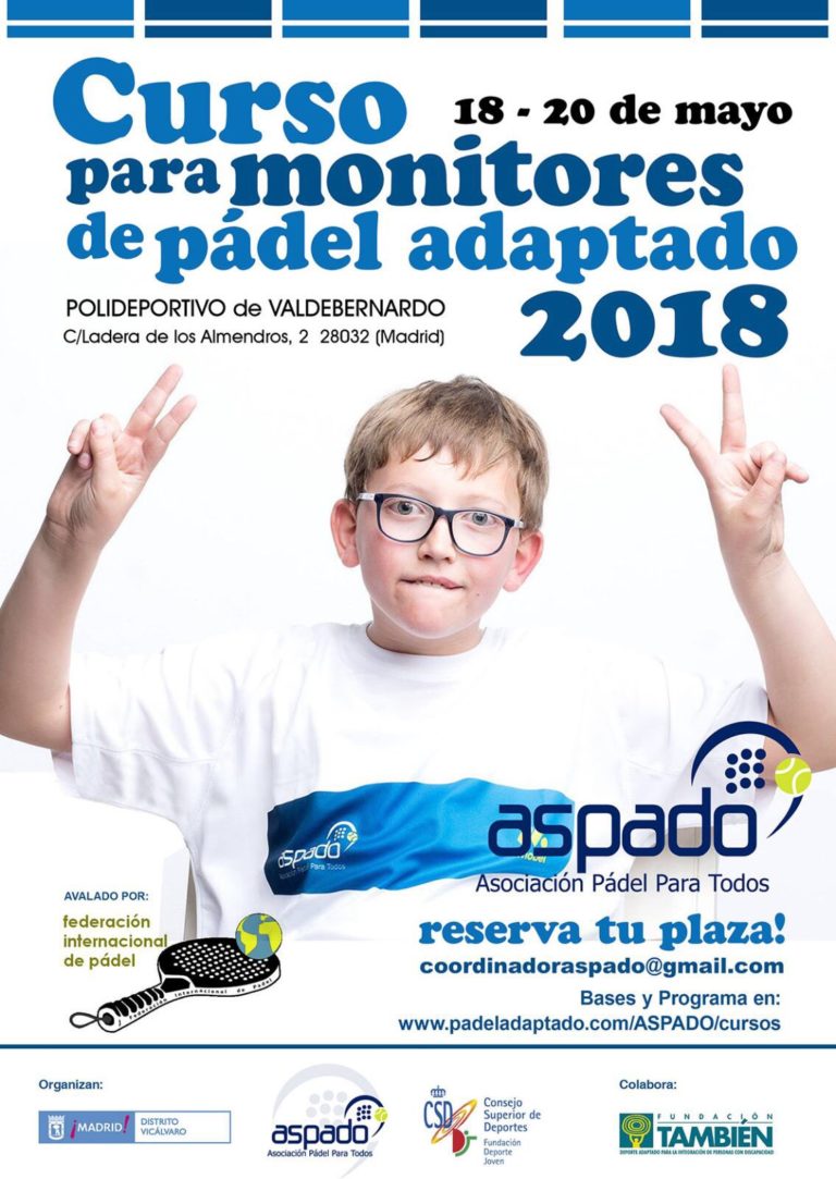 NUEVO CURSO PARA MONITORES DE PADEL ADAPTADO