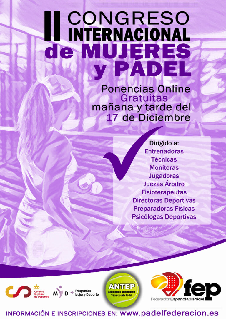 II CONGRESO INTERNACIONAL DE MUJERES Y PADEL